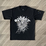 เสื้อยืดแขนสั้นพิมพ์ลาย Sp5der 555555 Bite Arach NY Phobia Web Tee ทรงหลวม ผ้าฝ้าย ทรงหลวม สำหรับผู้