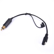 DIN Hella Powerlet Plug to SAE Battery Adapter Connector Cable for Motorcycle