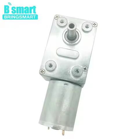 Bringsmart JGY-370 12V 10rpm Reversible Gearbox Worm Motor 24V High Torque Mini Customized Self-lock