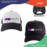 topi bmw owners club / topi casual keren / trucker hat / topi jaring bmw club