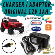 CHARGER CAS AKI 12V UNTUK MOTOR MOBIL MAINAN KENDARAAN ANAK - BATERAI AKI &amp; AKSESORIS