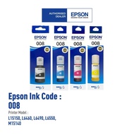 ORIGINAL Epson 008 Ink  for L15150, L15160, L15180, L6460, L6490, L6550, L6580