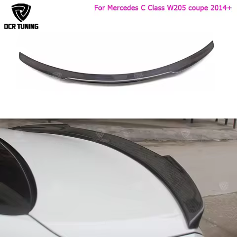 FD Style For 2014-20 Mercedes C-Class W205 Spoiler Carbon Fiber Rear Trunk Spoiler wing C200 C250 C3