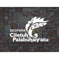 Cutting Sticker Geopark Ciletuh Size 10cm For Motorcycle Car