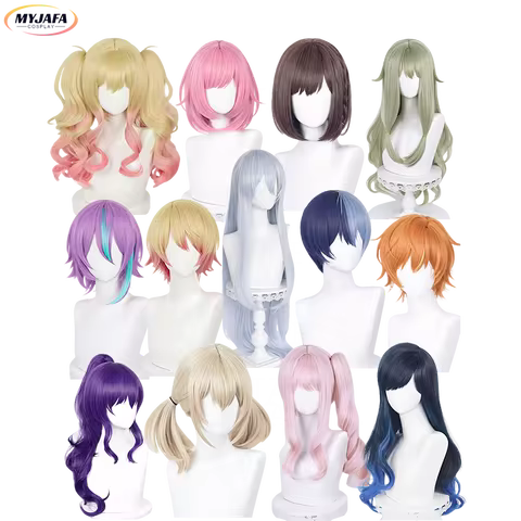 Project SEKAI COLORFUL STAGE Wigs Akiyama Mizuki Ootori Emu Kamishiro Rui Shiraishi An Tenma Saki Te