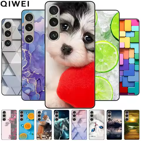 For Sony Xperia 1 VI 2024 Case Silicone TPU Soft Phone Back Cover for Sony Xperia 1VI 5G Bumper Case