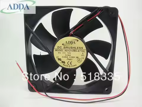 1pcs 120mm 12V Cooling Fan FOR ADDA 1 AD1212MS-A71GL 12025 12CM DC 0. 34A Mute Chassis Cooler