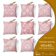 Beauty PINK 2-sided Printed SOFA Cushion Cover 40X40 CM