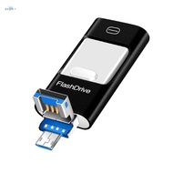 USB Stick for Phone Flash Drive for Phone 3 in 1 Memory Stick Flash Drive 128G for Phone/Pad/Android