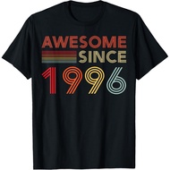 Men's cotton T-shirt 30 Birthday Decorations Men 30yr Awesome 1996 30th Birthday T-Shirt
