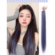 Highlight Wig Piece Female Long Hair Hanging Ear Hair Color Piece One Piece Hair Extension Color Wig