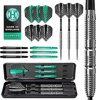 Harrows NX Elite 90% Tungsten Steel Tip Darts Set | 21g to 26g All Weights Available | Huge 17-Piece