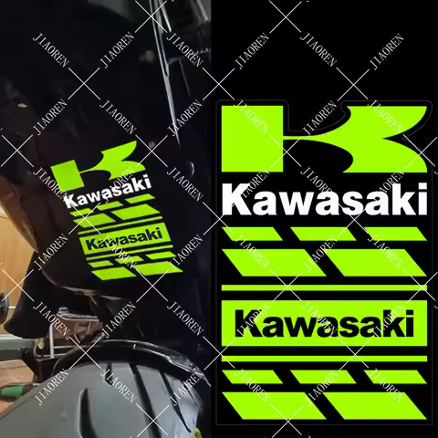New Kawasaki Sticker Original Waterproof Fender Neck Plate Tank Logo Decal Z900 Z1000 Z750 Z800 Ninj