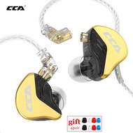 CCA CRA+ Luxury Gold Metal Wired Earphone Music Bass HiFi In Ear Headset With Microphone Game Phone 