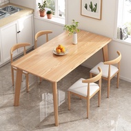 Dining Table Chair Nordic Rectangular Dining Table Table Eating Modern Simple Commercial Rental Hous