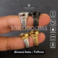 EmbanRing spiralPOLOS [TITANIUM] 7x9 super minimalist specialELEGAN