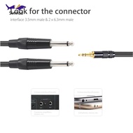 [Simhoa] 3.5mm 1/8" TRS to Dual 6.35mm 1/4" TS  Stereo Y-Cable Splitter, 2m/6ft 1m/3ft 1.5m/ 4.5ft