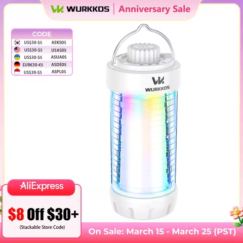 Wurkkos CL01 EDC Work Light Power Bank Small Outdoor Lamp Camping Flashlight 550LM Portable Magnetic