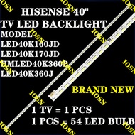 HISENSE NEW 40" 1PCS TV LED Backlight LED40K160JD LED40K170JD Light Strip RSAG7.820.5057 screen HE40