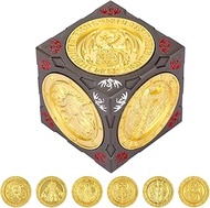 DND Spinner Dice, 7-in-1 Metal Dice Set, 3D Relief Design, DND Polyhedral Rotating Game Dice, D&D Gi