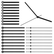 10 pcs Aluminum Alloy Black Clock Hands for DIY Clock Parts / Clock Repair / Clock Hand Replacement,