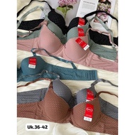 Bra B102 MISLILY POLKA DOTS WITH 3 HOOKS IMPORTED CUP B SIZE 36.48.40.42