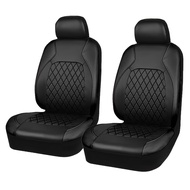 rifeikai 4Pcs/Set Leather Car Seat Covers Car Seat Protector Covers Removable Headrest Washable Car Seat Cover For Car SUV Van Sedan