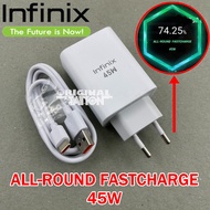 Infinix 45 Watt Charger Model U450XEA Original For Infinix Zero X, Zero X Pro, Infinix Zero 20, Zero