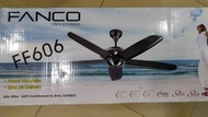 5 BLADE REMOTE CEILING FAN, FANCO ,FF606GM-BLACK/WHITE