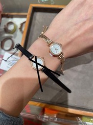 Hermes 玫瑰金帶鑽石18K手錶