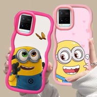 MERAH D-22 Minions Pink red Casing for VIVO V30 Y02a Y21a Y02t Y02 Y21s Y21 Y21t Pro 5G black