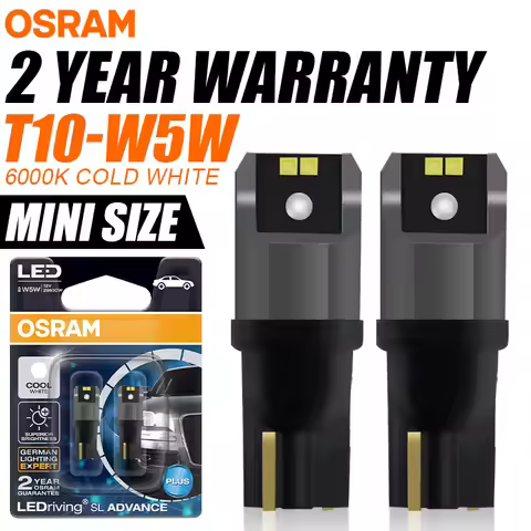 OSRAM T10 W5W LED Bulbs 194 Led Signal Lamps 6000K White LED Turn Interior Reading Light Auto Bulbs 