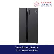 Electrolux 587L Side-By-Side Refrigerator UltimateTaste 700 ESE6101A-BSG