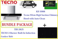 TECNO HOOD AND HOB BUNDLE PACKAGE FOR ( KD 3088 &amp; TIH 282S) / FREE EXPRESS DELIVERY