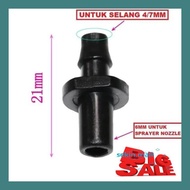 Sy4dd50 Connector Nepel Joiner Hose Pe 7Mm Nipple to Sprayer 6Mm Head Mist Nozomi 8N40S