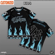 【Free Custom Name & Number】Unique Nation Printed Design Jersey Kasual Simple Kain Microfiber
