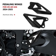 For Motorcycle Footrest Heel Guard Cover Rearsets Foot Rest Peg Protector ZX-6R 2025 ZX6R 2024 zx6r 