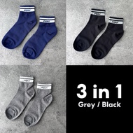 (แพ็ค 3คู่) PEAK ถุงเท้ากีฬา ระบายอากาศดี ไม่อับชื้น sock sport พีค Low Cut รุ่น W2233301