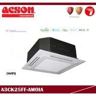 [ Delivered by Seller ] ACSON 2.5HP Non-Inverter Ceiling Cassette / Air Conditioner R32 WiFi (A3CK25