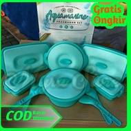 Siap Kirim] Aquamarine Prasmanan Set Tempat Makan Bpa Food Safe