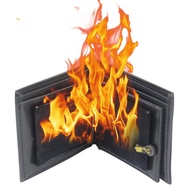 Magic Fire Wallet Hand-crafted Flames Wallet Upgraded Flames On Mens Wallet for Real Magic Tricks on Stage Street Magic Show capable