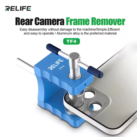 iPhone RELIFE Camera Frame RELIFE TF4 Rear Camera Framer for iPhone Replacement of Rear Cover Glass 