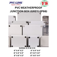PVC LINK PVC WEATHERPROOF ENCLOSURE / JUNCTION BOX/ AUTOGATE BOX / ELECTRICAL BOX / OUTDOOR / CCTV BOX (IP66)