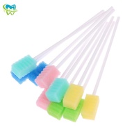 ✸❍☜ 10Pcs Tooth Cleaning Mouth Dental Disposable Teeth Clean Oral Care Sponge Swab Little Sponge Brush