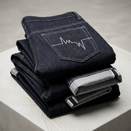 Celana Denim Selvedge 17 Oz Accent Deep Indigo