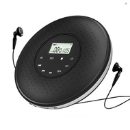 Portable CD Player with 3.5mm Wired Headphones Support TF Card MP3 Music Player A-B Repeat Function with LCD Display Touch Button