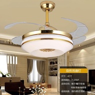 MAKKEIOO JOYTTUTUS Retractable Ceiling Fan Light With Remote Control Fan Ceiling Fans With Folded Blades Ceiling Fan With Lights For Indoor 42 Inch