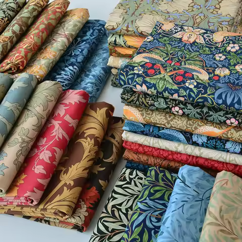 1M/2M/3M/5M Liberty London 100% Cotton Fabric - Floral Print for DIY Clothing & Home Decor