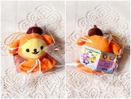 全新 日本直送 正版 毛公仔 Sanrio Characters 布甸狗 布丁狗 雨褸 雨衣 景品 吊飾 掛飾 鎖匙扣 PomPomPurin Furyu Sega Soft Toys Plush J