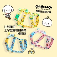 Cotties & Co.Original Bichon Cotton Factory Bichon Printed I-Shaped Pet Chest Strap 3 Colors Availab
